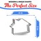 CookieCutter.Com Cabin House Cookie Cutter 4 Inch –Tin Plated Steel Cookie Cutters – Made In The USA